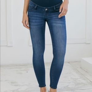 KanCan Maternity Jeans Super Skinny 'Jolie' ALL SIZES! MED/DARK WASH FULL BAND